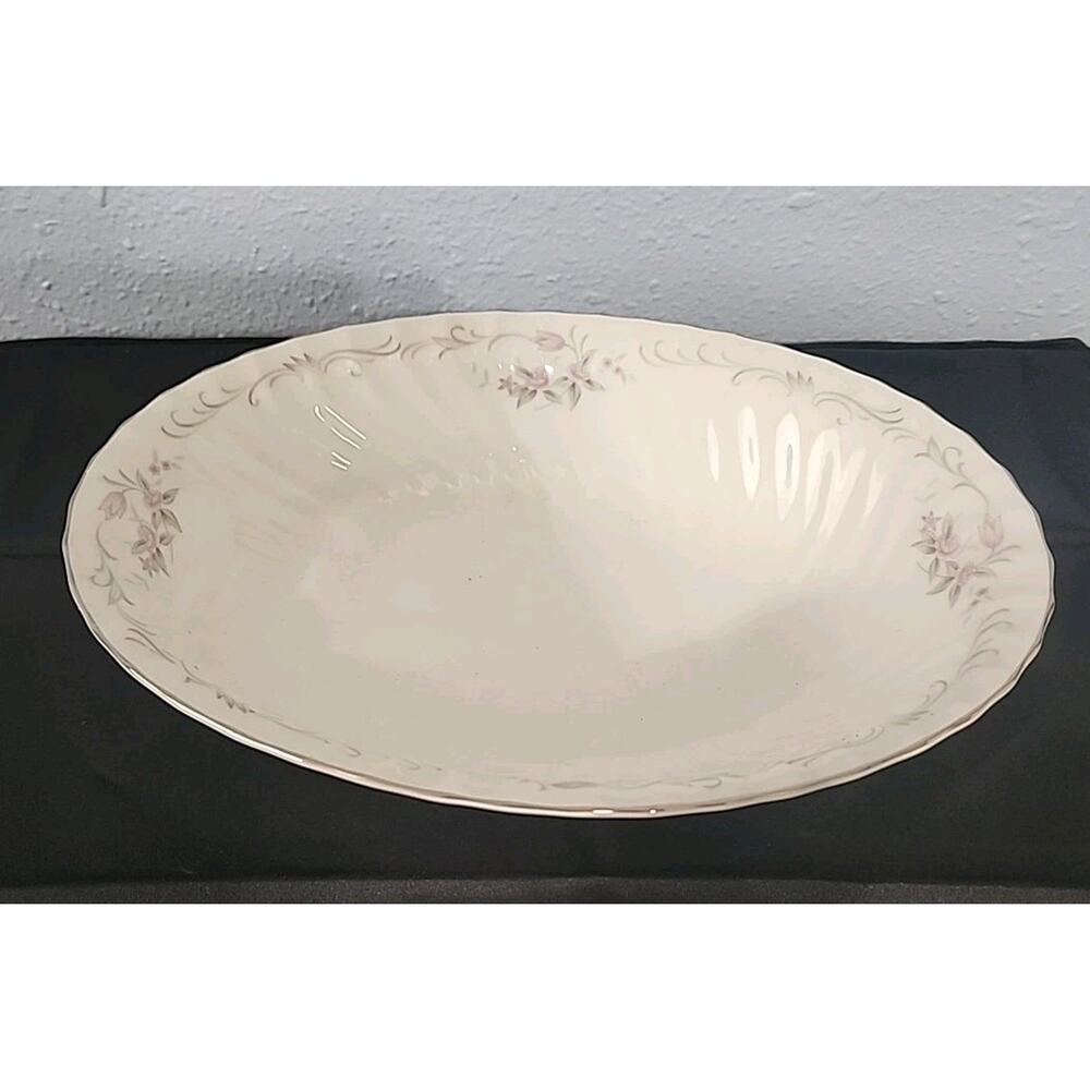 China Gold Standard 10" Oval Vegetable Bowl Hand Painted Roses